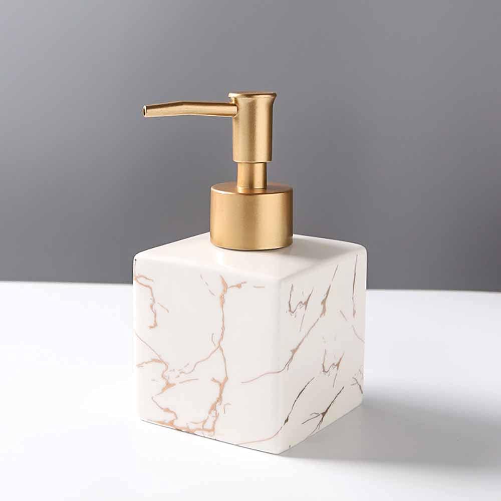 Ceramic Antique Marble Finish Soap / Oil Dispenser