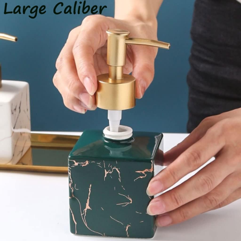 Ceramic Antique Marble Finish Soap / Oil Dispenser