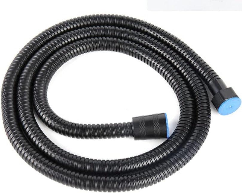 Black SS Heavy Duty Shower Hose, Ultra Flexible, 1 Meter (Recommended for Health faucet)