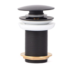 Brass Pop Up Full Thread Waste Coupling , BLACK - Marcoware