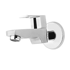 Brass Recto Long Body Tap with Wall Flange (Chrome) - Marcoware