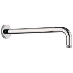 Brass Shower Arm 18" with Wall Flange, Chrome, Polished Finish - Marcoware