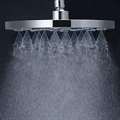 High Density Mist Jet ABS Shower Head 9 Inches Without Arm, Chrome, Polished Finish - Marcoware