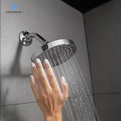 High Density Rain Shower Head 6 Inches , Chrome, Polished Finish - Marcoware