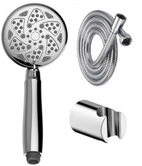 Ivy Multifunction Hand shower with Hose & Hook, Chrome, Polished Finish - Marcoware