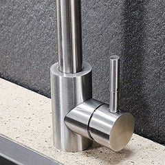 Rico Kitchen Faucet Mixer Table Mount (Brushed Steel) - Marcoware